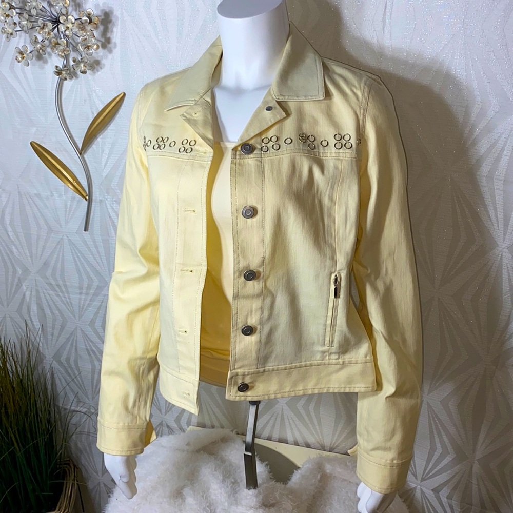 🌸Yellow Denim Jacket